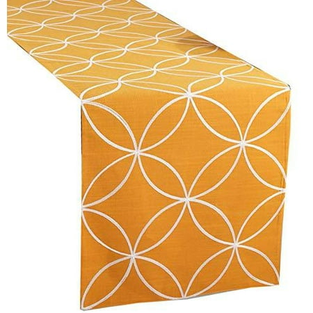 

Fennco Styles Stitched Tile Table Runner - 16 x70 Rectangular - 4 Colors