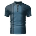 thumbnail image 4 of Sngxgn Men's Short Sleeve Polo T-Shirt(Blue,L), 4 of 4