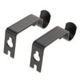 thumbnail image 2 of 2Pieces Roman Curtain Rod Bracket Curtain Pole Rod Wall Bracket Holder Black, 2 of 7