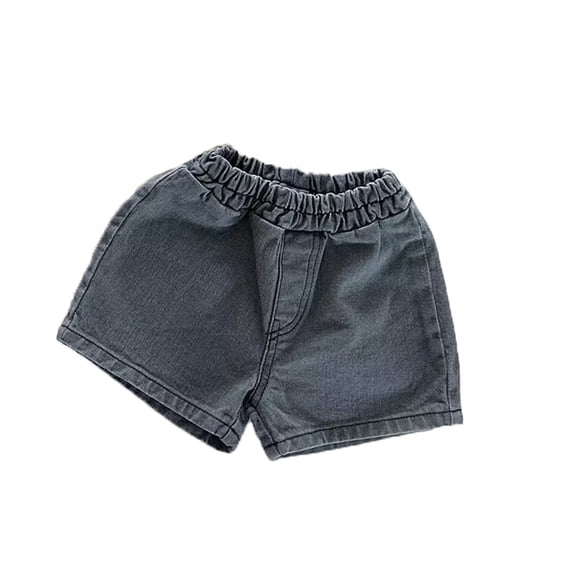 Kiijoy Toddler Boys Jean Shorts Summer Casual Breathable Pull On Denim Shorts, Black, Sizes 2-3T