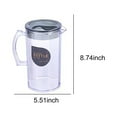 thumbnail image 3 of Cold Kettle, Refrigerator Pitcher, Fruit Infuser Water Bottle, Plastic, Transparent, round Black, for Kitchen Home Party and Bar, by FAJHHA, 3 of 8