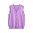 thumbnail image 7 of Women's Winter Sleeveless V Neck Knitted Cardigan Sweater Jacket , Loose Fit Open Front Longline Vest Top, Solid Color Casual Loungewear Office Work Fashion Essential for Women, 7 of 7