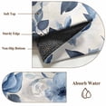 thumbnail image 6 of 2x3 Ft Entryway Area Rug, Blue Floral Kitchen Rug Runner Washable Floor Mat, Watercolor Country Flower Pastoral Rose Non Slip Indoor Door Mat Throw Carpet for Bathroom Living Room Bedroom, 6 of 8