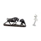 thumbnail image 5 of Escultura de danza y fusión para escritorio, dormitorio, oficina, entrada, Feng Shui, toro, oso, , ganado, bailarina, figura artística creativa, r, 5 of 8