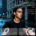 thumbnail image 5 of Wireless Earbuds Bluetooth Headphones for iphone Android with ENC Noise Cancelling Mics, Deep Bass Over Ear Buds 40Hrs Playtime IPX7 Waterproof for Sport, Pink, 5 of 7
