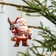 thumbnail image 3 of Adorno navideño de Papá Noel - Colgante acrílico de doble cara para coche, teléfono, bolso y decoración de árbol con cordón dorado, 3 of 3