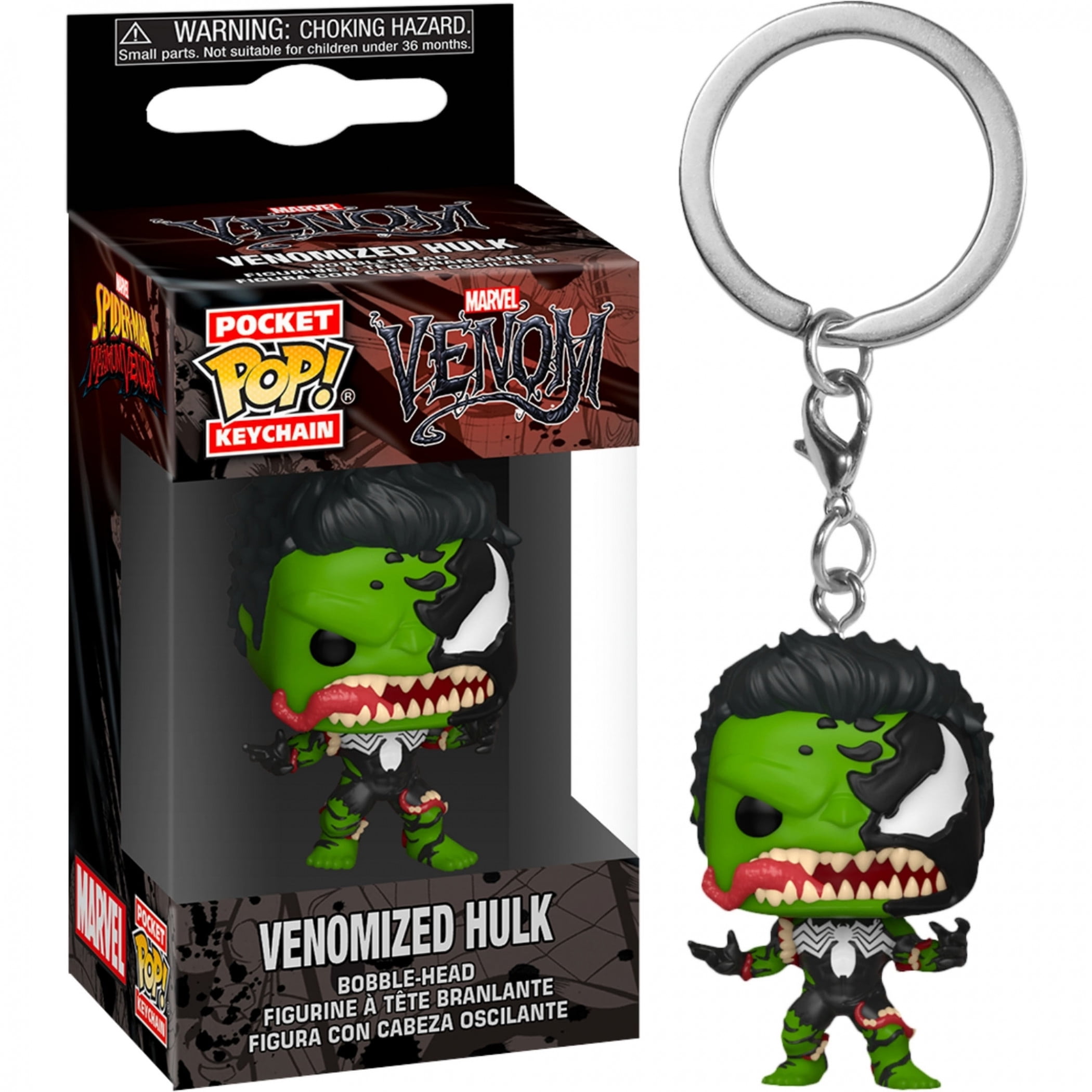Keychain Black Venom and Hulk Mashup Funko Pop 