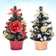 thumbnail image 3 of Decoración de árbol de Navidad artificial, modelo de árbol de Navidad, regalos para tienda de oficina en casa (20cm dorado A y rojo A), 2 uds., 3 of 5