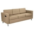 thumbnail image 1 of OSP Home Furnishings Atlantic Sofa with Dual Charging Station in Dillon Black Fabrics, 1 of 3