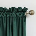 thumbnail image 5 of Pleasant Boulevard Velvet Curtains, 52" x 84", 2 Panels, Blackout, Dark Green, 5 of 9