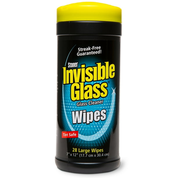 Invisible Glass Premium Glass Cleaning Wipes, 28 Count