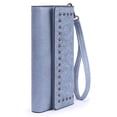 thumbnail image 5 of TAZAG retro PU leather clutch bag for women new fashion rivet design tri-fold wallet, 5 of 5