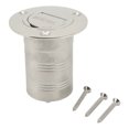 thumbnail image 1 of Bulkhead  Fitting,  Filler Clamshell Keyless Design Erosion Resistance With Keyless  For Trailer  Gas,Diesel,Waste,Water,Fuel, 1 of 8