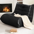 thumbnail image 1 of Sillón puff gigante de espuma viscoelástica Hobestluk, negro, 1 of 8