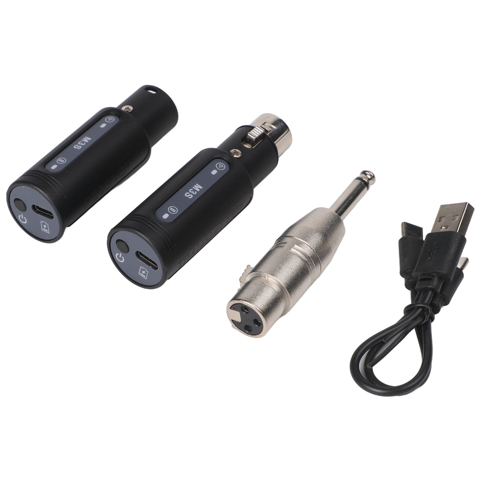 High-Resolution Wireless Microphone Adapter 164ft Range & Built-in Mic Booster Wireless Mic Converter Adapter Microphone Parts