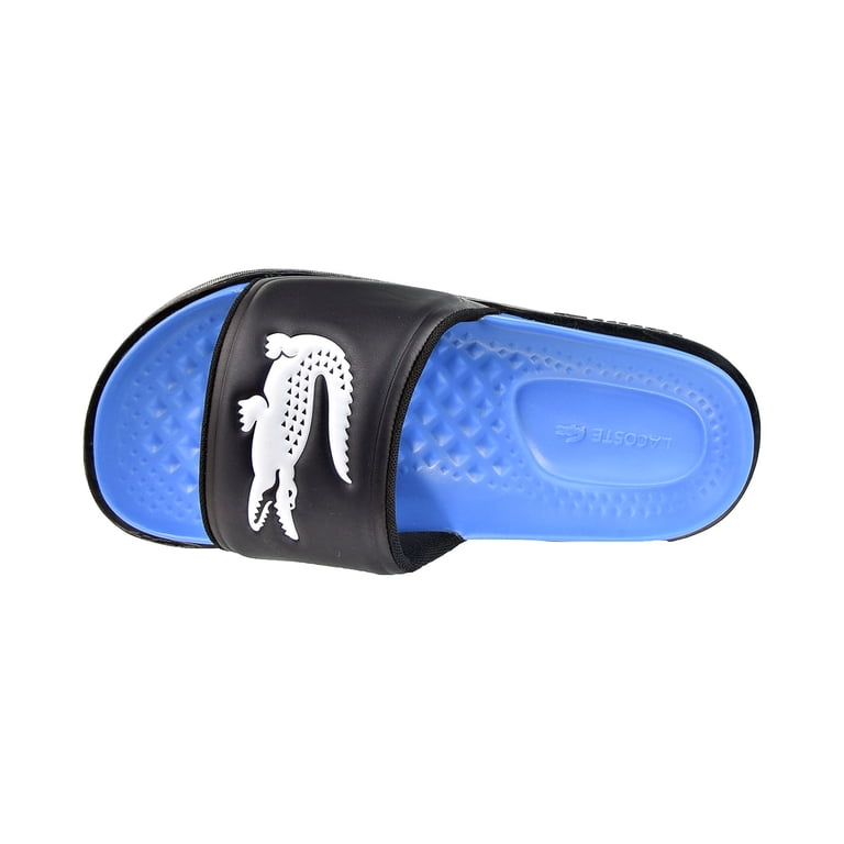 Lacoste slides in white, black and blue Men main image 4