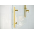 thumbnail image 5 of Glass Warehouse  56 in. - 60 in. x 60in. Frameless Bath Tub Sliding Shower Door Satin Brass Satin, 5 of 5