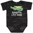 thumbnail image 3 of Inktastic Alligator Handsome Like Daddy Baby Boy Boys Baby Bodysuit, 3 of 5