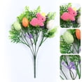 thumbnail image 7 of AZXY Easter Flower Decorations Artificial Easter Floral Picks with Easter Eggs, Pink Flocked Bunny and Greenery for Spring Floral Arrangements Home Vase Decor Tabletop Centerpieces (13.7in), 7 of 7