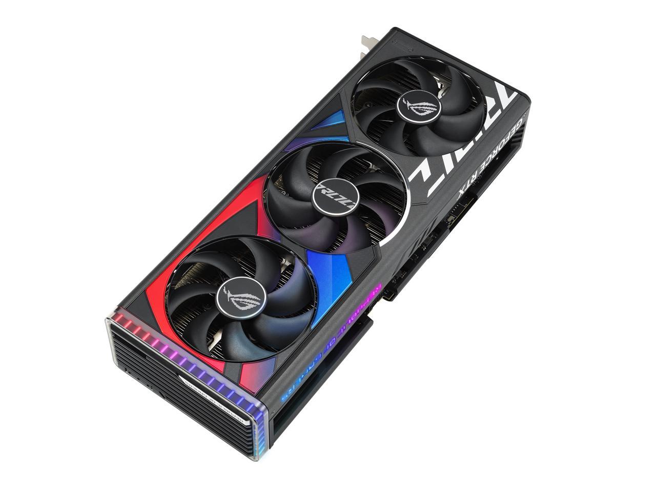 ASUS Strix Nvidia Geforce RTX 4080 OC Edition, Pcie 16GB GDDR6X 4-Port  2655Mhz, ROGSTRIXRTX4080O16GG (10AB90) 