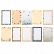 Paper Stationery Set, Writing Stationary Set, Cute Stationary Letter Paper ,10 Different Style Writing Stationery Paper Letter Set (60 Stationery Paper + 30 Envelopes)