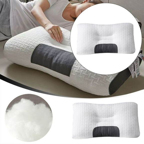 WNFJR Relief Cervical Pillow for Neck and Shoulder Support, Contoured Orthopedic Pillow, Adjustable Memory Foam Sweet Sleeping, Odorless Ergonomic Contour Neck, for Side Back Stomach Sleeper