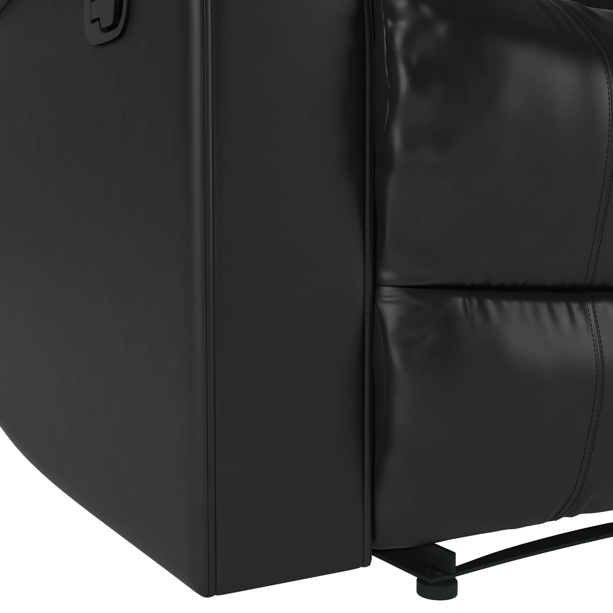 Relax-A-Lounger Warren Faux Leather Manual Recliner, Black