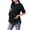 Black, variant on Edvintorg Maternity Shirts Fahion Solid Color Round Neck Short Sleeve Casual Nursing Shirts for Breastfeeding Summer Pregnancy Shirts with Zipper