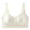 White, variant on Gytharion Women's Plus Size Front Closure Bras Solid Color Wide Straps Smooth Cups Full Coverage Bras Easy Everyday Wireless Bras