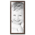 thumbnail image 2 of ArtToFrames 19" x 46" Honors Mahogany with Black Picture Frame, 19x46 inch Brown Wood Poster Frame (WOM-5154), 2 of 7