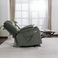 thumbnail image 3 of MCombo Power Lift Recliner Chair Sofa with Massage and Heat for Elderly People, Extended Footrest, Hand Remote Control, Cup Holders, USB Ports, Fabric 7529 (Medium, Grey), 3 of 9