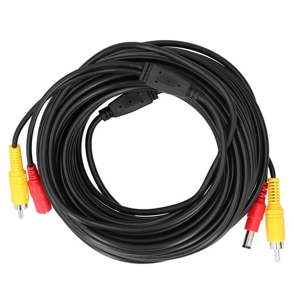 Rear View Camera Cord,Portable CCTV Cable 2-In Security Camera Cable CCTV Power Cord Multi-Functional