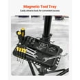 thumbnail image 3 of KFFKFF Heavy-Duty Bike Repair Stand, Supports 85 lbs with Adjustable Height (40.7-64.1 in), Magnetic Tool Tray, Foldable Maintenance Rack for Mountain and Road Bikes, 3 of 9