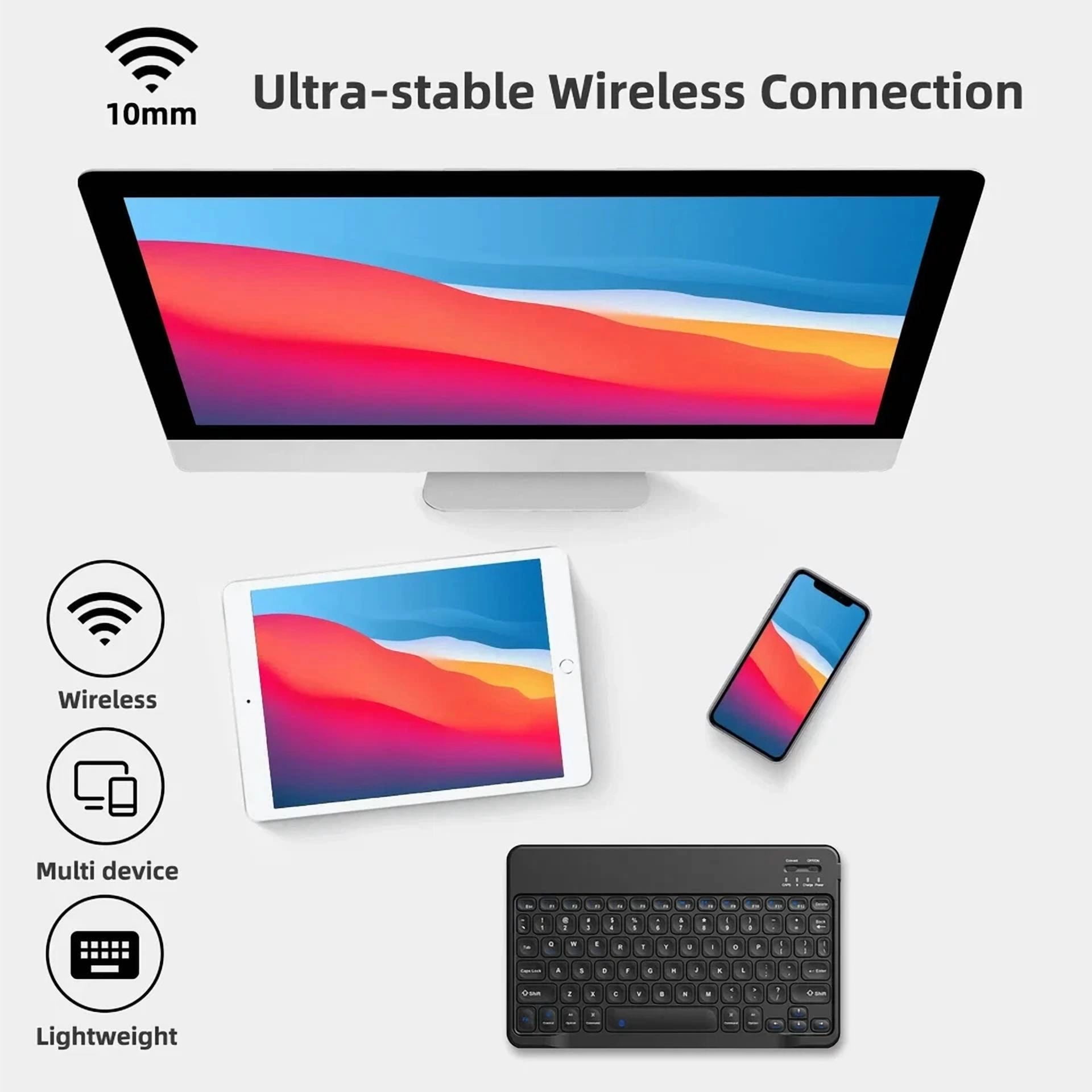 BUTTERFLY- Wireless Bluetooth Keyboard For Windows Android Ios Pc Phone Tablet Universal Us