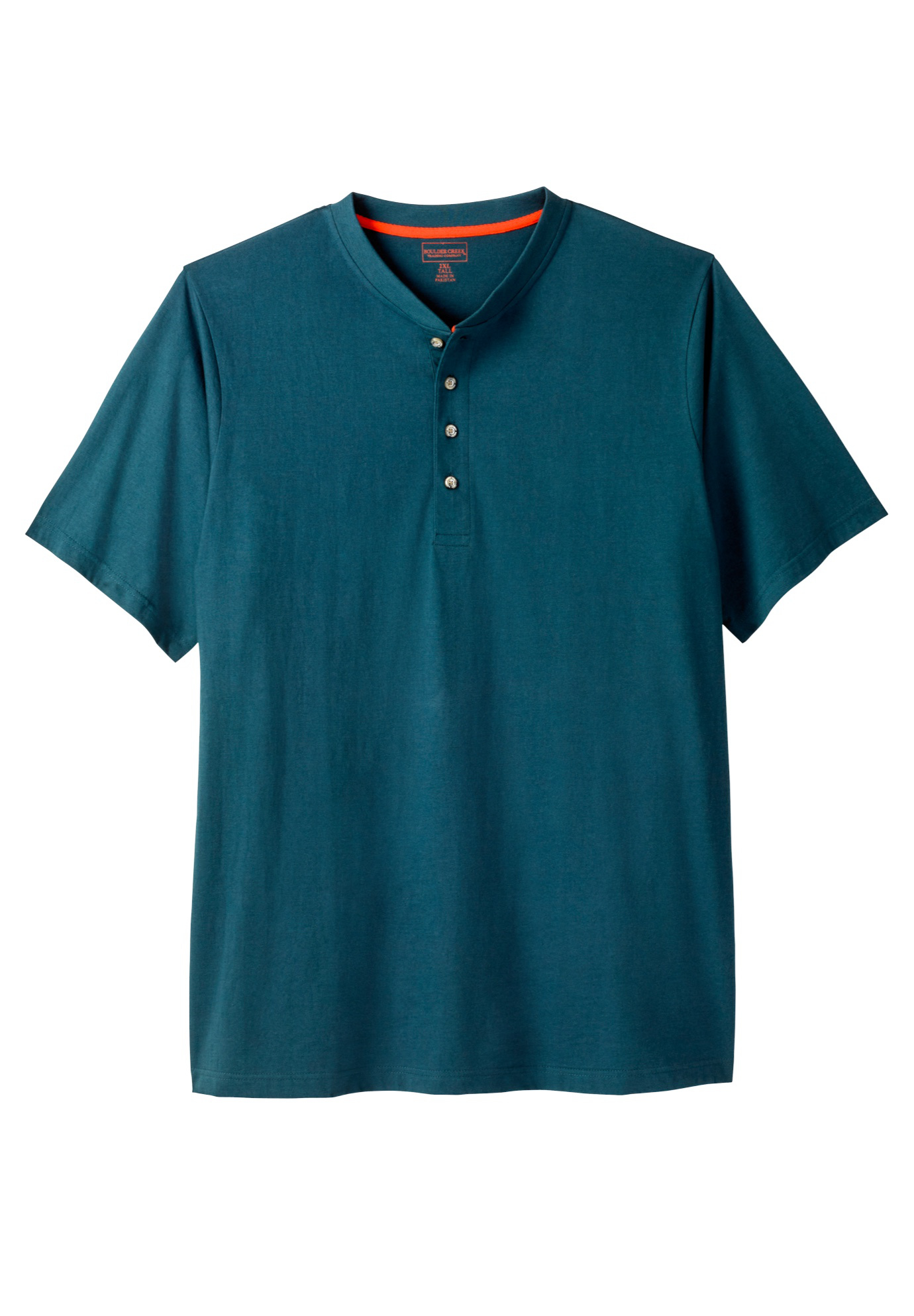 Boulder Creek by Kingsize Mens Big /& Tall Heavyweight Short-Sleeve Henley Shirt