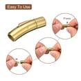 thumbnail image 4 of Leather Cord End Clasp, 6Pcs 6mm Hole Column Clasps Connectors for Jewelry Making DIY Supplies Crafts, Gold, 4 of 6