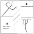 thumbnail image 3 of UPGRATOR 50Pcs Garage Pegboard Pegs in Silver for Shopkeepers and Homeowners Storage, 3 of 6