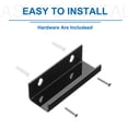 thumbnail image 4 of Uxcell Acrylic Record Wall Mount Holder, 4 Inch Vinyl Record Shelf Display Floating Shelves, Black, Pack of 4, 4 of 7