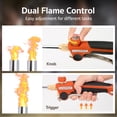 thumbnail image 5 of GASPRO Propane Torch Weed Burner, High Output 600,000 BTU Flamethrower with Long & Short Mode, 12.5 FT Hose and Self Igniter, Heavy Duty Weed Torch for Garden Weeding, Ice Snow Melting, Roofing, BBQ, 5 of 11