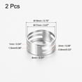 thumbnail image 2 of Uxcell Jump Ring Opening Tool, 19mm Stainless Steel Circle Open and Close Tools for DIY Making Silver Tone 2 Pack, 2 of 5