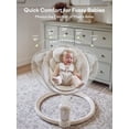 thumbnail image 3 of Grownsy Baby Play Swing, Smart Portable High View Swing with Music, Lightweight Foldable 360° Rotating Entertainment Chair Classic Oat - Only For Awake Babies Under Adult Supervision, 3 of 8