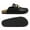 BLACK/PU, variant on Women's Mules Soft Footbed Clog Comfortable Flats Cork Clog Shoes Round Toe Chain Mules Slip on Sandals Slides Shoes SDML2207W CAMEL Size 11