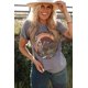 thumbnail image 2 of ABPHQTO Camiseta con gráfico de bloque de color de montaña de cactus occidental gris para mujer, 2 of 5