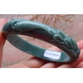 thumbnail image 4 of Certified Hand Carved Green 100% Natural Myanmar Burma A JADE Jadeite Phoenix Circle Bangle Bracelet 59mm, 4 of 11