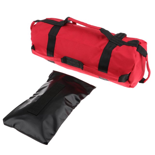 Fitness P Bolsas De Arena Entrenamiento Ejercicio Yoga Trabajo Gimnasio Equipo De Bolsas De Arena Con Relleno Bolsas De Arena rojo Soledad Caja de arena de elevación de boxeo
