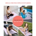thumbnail image 7 of Purple White Stripe Yoga Towel for Hot Yoga Non Slip, Modern Minimalist Geometric Striped Yoga Mat Towel Absorbent Yoga Sweat Towels Microfiber Hot Yoga Blanket for Bikram Pilates 26"x70", 7 of 7