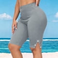 thumbnail image 2 of Ihhxva Women's Plus Size High Waisted Yoga Shorts with Pockets Tummy Control Moisture-Wicking Gym Athletic XL-5XL, 2 of 8