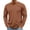 03# Brown, variant on Men's T-Shirt Long Sleeve Crew Neck Casual Soft Basic Tee Shirts Khaki XL