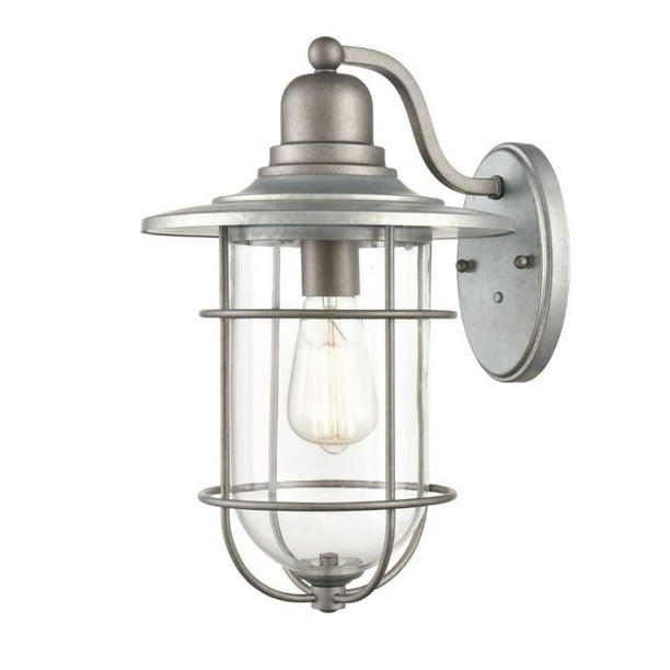 Millennium Lighting 16 1 Light Metal Outdoor Wall Bracket In Galvanized Gray Com Light Metal Outdoor Wall Bracket, Galvanized Metal Outdoor Light Fixture