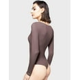 thumbnail image 2 of Body à Manches Longues Col Carré pour Femmes, Sexy, Collection Pro Nuage de Fumée, 2 of 6
